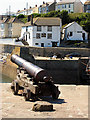 Cannons at Porthleven Harbour Entrance