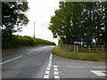 Road junction near Orleton on the B4361