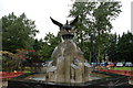 Phoenix fountain, rose garden, Coleraine