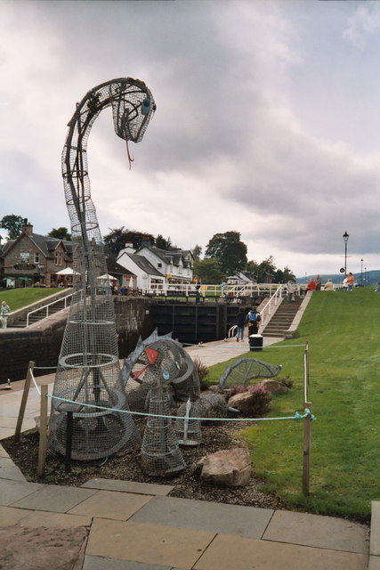 Loch Ness monster sculpture, Fort Augustus