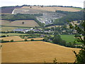 Leinthall Earls & Quarry seen from Croft Ambrey Fort