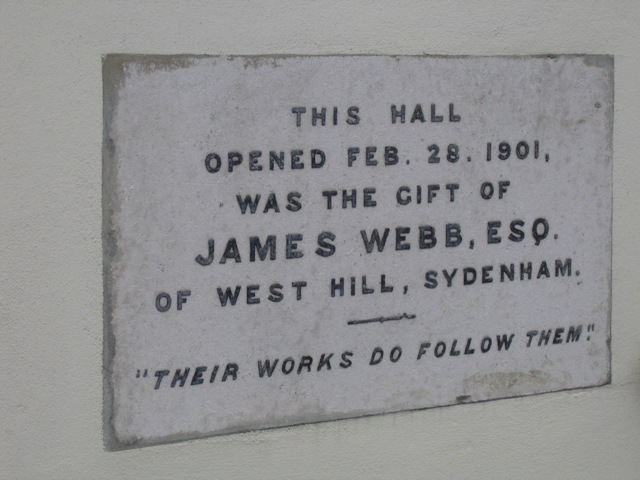 Old dedication stone, St Michael's House