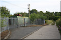 Footpath and Sewage pumping station, south of Little Bull Lane, Waltham Chase