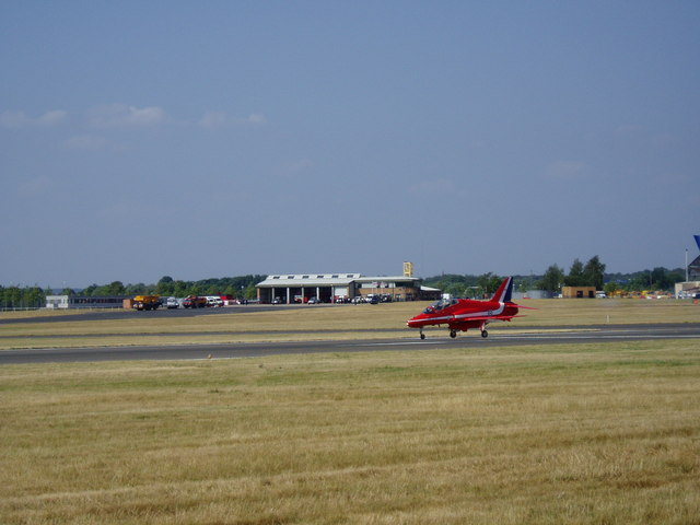 Red Arrow at Farnborough Airshow 2006