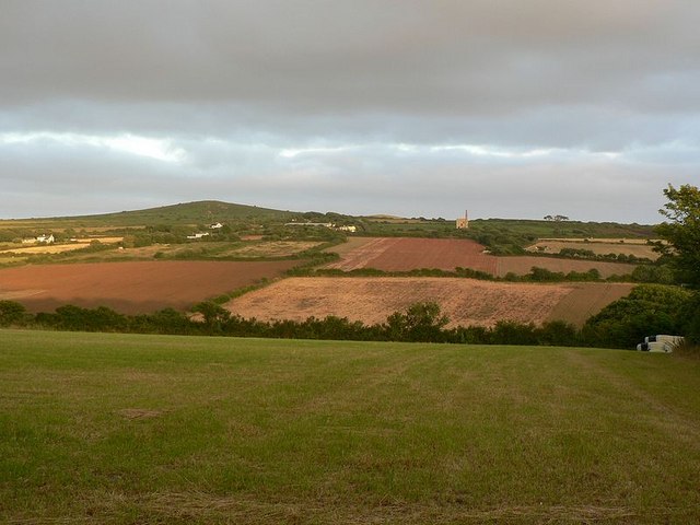 Field by Bosence Road and Godolphin Hill, dusk