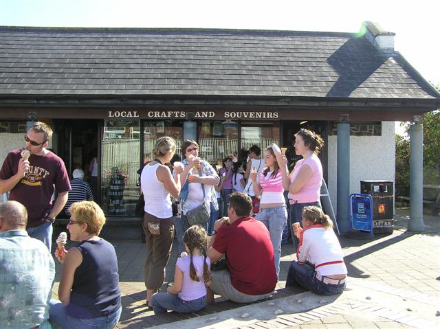 Ice-creams at the Giant's Causeway