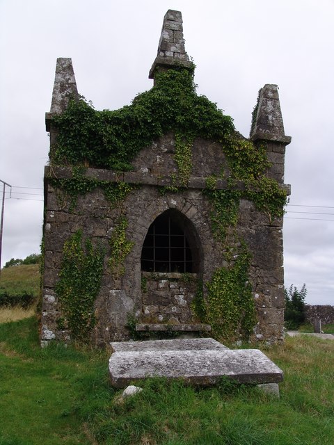 Ruined mausoleum and graves, Carbury, Co. Kildare
