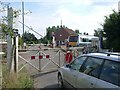 Level crossing at Eccles Road station