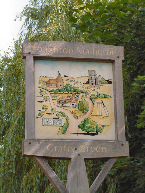 Village Sign, Grafty Green & Boughton... © Dave Skinner :: Geograph ...