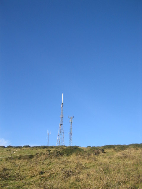 Aughrim Hill, Kilkeel. Television & radio transmitter mast