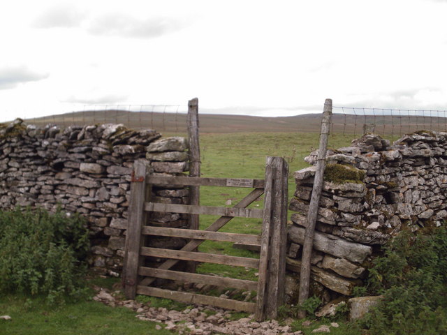 Gate on route to Great Whernside