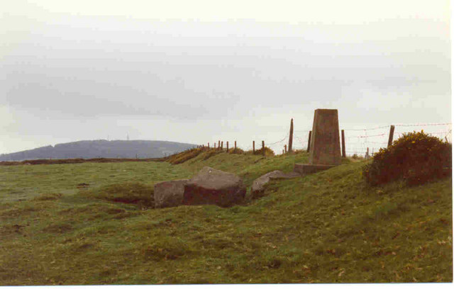 Trig point at summit of Cupidstown Hill