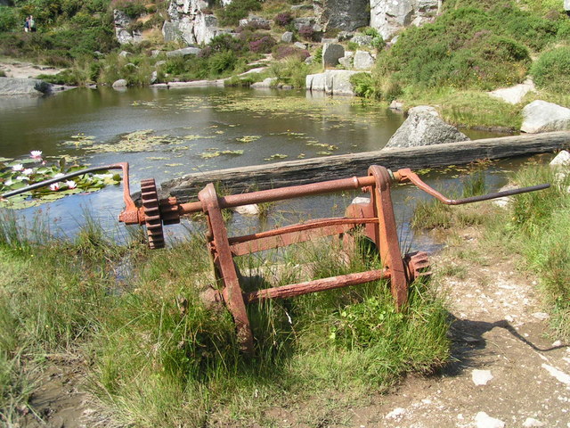 Rusty Winding gear, Haytor Quarry