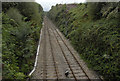 Railway cutting near Skewen