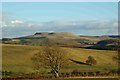 View across Corrie Road to Burnswark