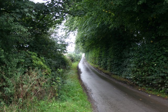 View along Hazelhurst Lane