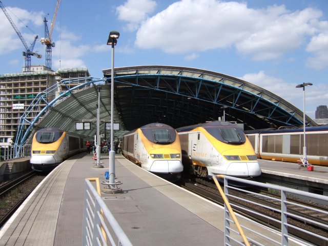 Eurostar trains at Waterloo International