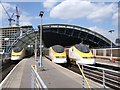 Eurostar trains at Waterloo International