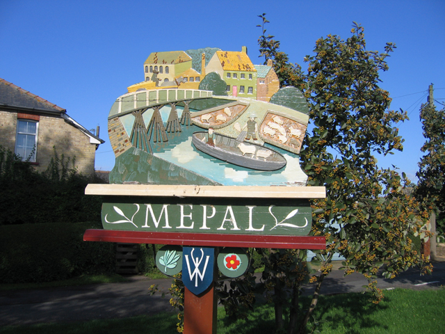 Village sign detail, Mepal, Cambs