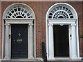 O1633 : Georgian doors in Fitzwilliam Square by Margaret Clough