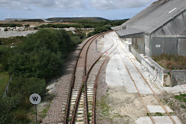 Railway Through The China Clay Works © Tony Atkin Cc-by-sa 2.0 