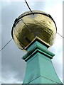 SU8294 : The Golden Ball, West Wycombe Church by Peter Jemmett