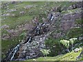 NG9446 : Waterfalls, Allt Loch Moin a' Chriathair by Chris Eilbeck