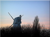 TQ9120 : Rye Windmill at Dusk by Stephen Nunney