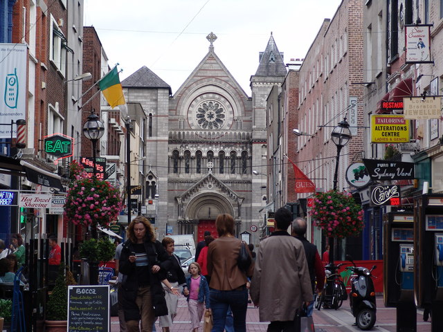 Looking down St Ann Street to St Ann's... © Adam Quinan :: Geograph Ireland