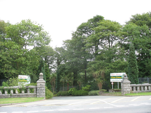 The Main Entrance of Glan Gwna Holiday Park