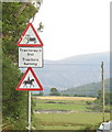 Road Signs on the A4085 at Pen-Cefn