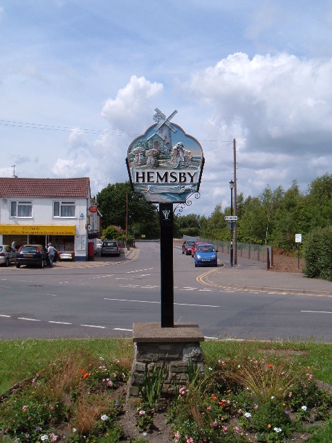 Hemsby village sign