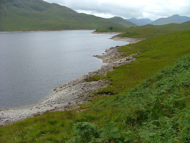 Shoreline on Loch Quoich