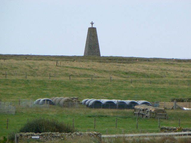 Former lighthouse beacon, Rose Ness