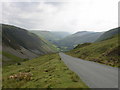 SH9122 : Looking towards Dinas Mawddwy from Bwlch Y Groes. by Hefin Richards
