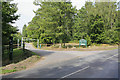 Entrance to West Walk car park, Forest of Bere, nr Wickham