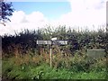 Roadsign on Low Street, Badingham