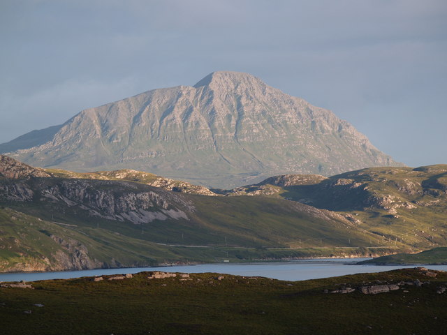 The view across Loch Eriboll to Ben Hope
