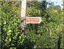 SO6869 : Roadsign near Frith Common by David Stowell