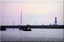 TM4249 : Lighthouse at Orford Quay by Stephen Nunney