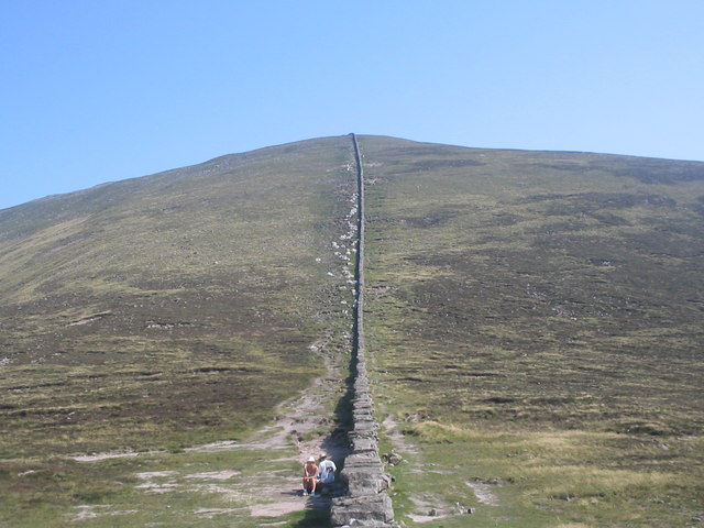 On the road to the Summit of Donard.