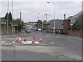 Mini-roundabout opposite Church House, Omagh