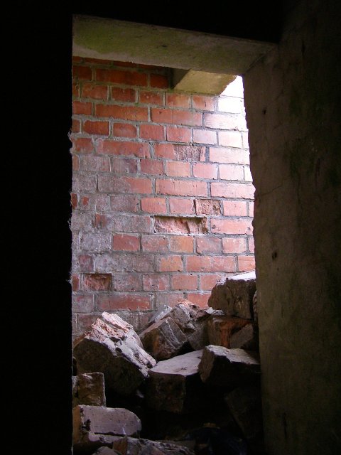Interior of disused air-raid shelter, Ibsley Common, New Forest