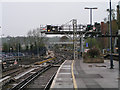 The down line from Horsham railway station