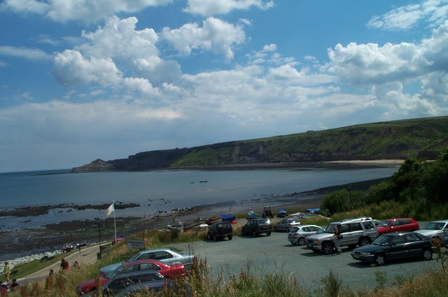 Runswick Bay Car Park © Darren Haddock cc-by-sa/2.0 :: Geograph Britain ...