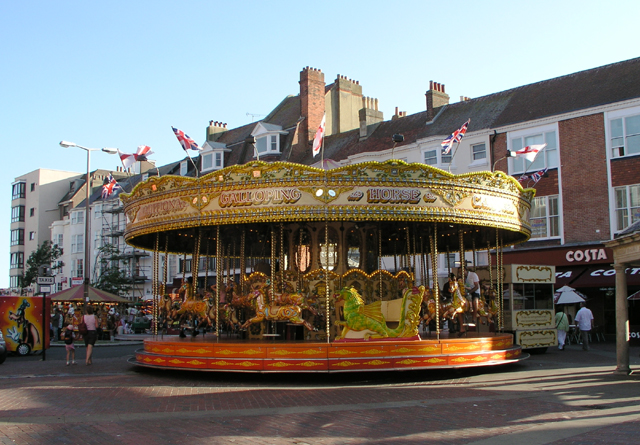 Carousel in Montague Place, Worthing © Andy Potter cc-by-sa/2.0 ...