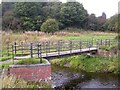 Footbridge across North Calder Water