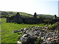 Derelict farm buildings.