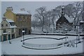 Beith Cross in the snow