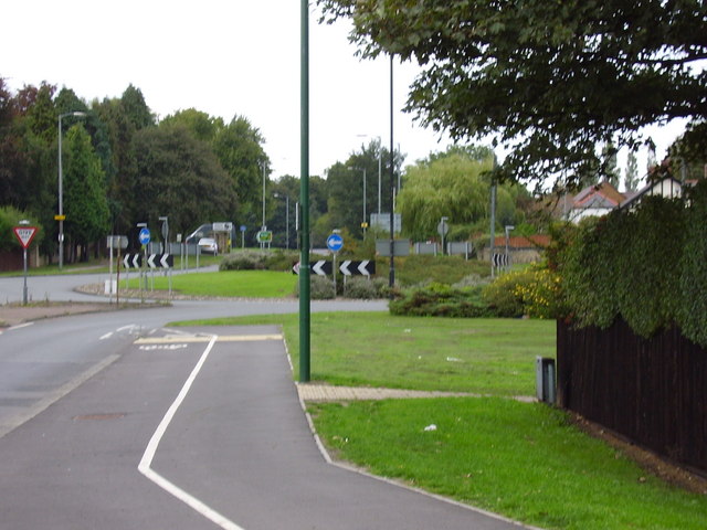 Newcastle Road/A693 roundabout from... © P Glenwright :: Geograph ...